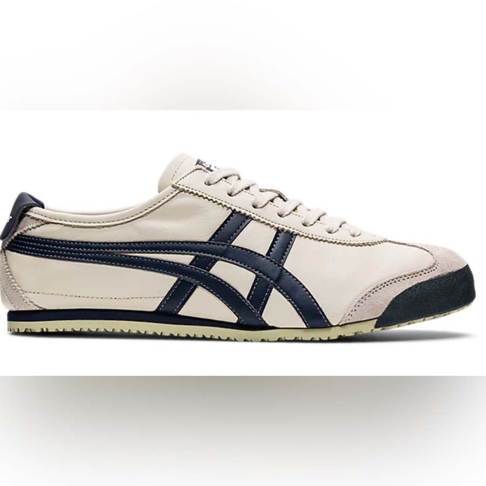 Onitsuka Tiger Mexico 66, EUR 38, US women 7-7.5, Birch and Peacoat